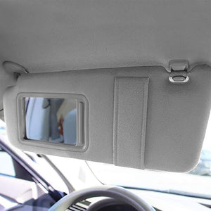 Grey Vinyl/Glass OE Factory Driver Sun Visor For 07-11 Toyota Camry 2.5L/3.5L-Consoles & Parts-BuildFastCar