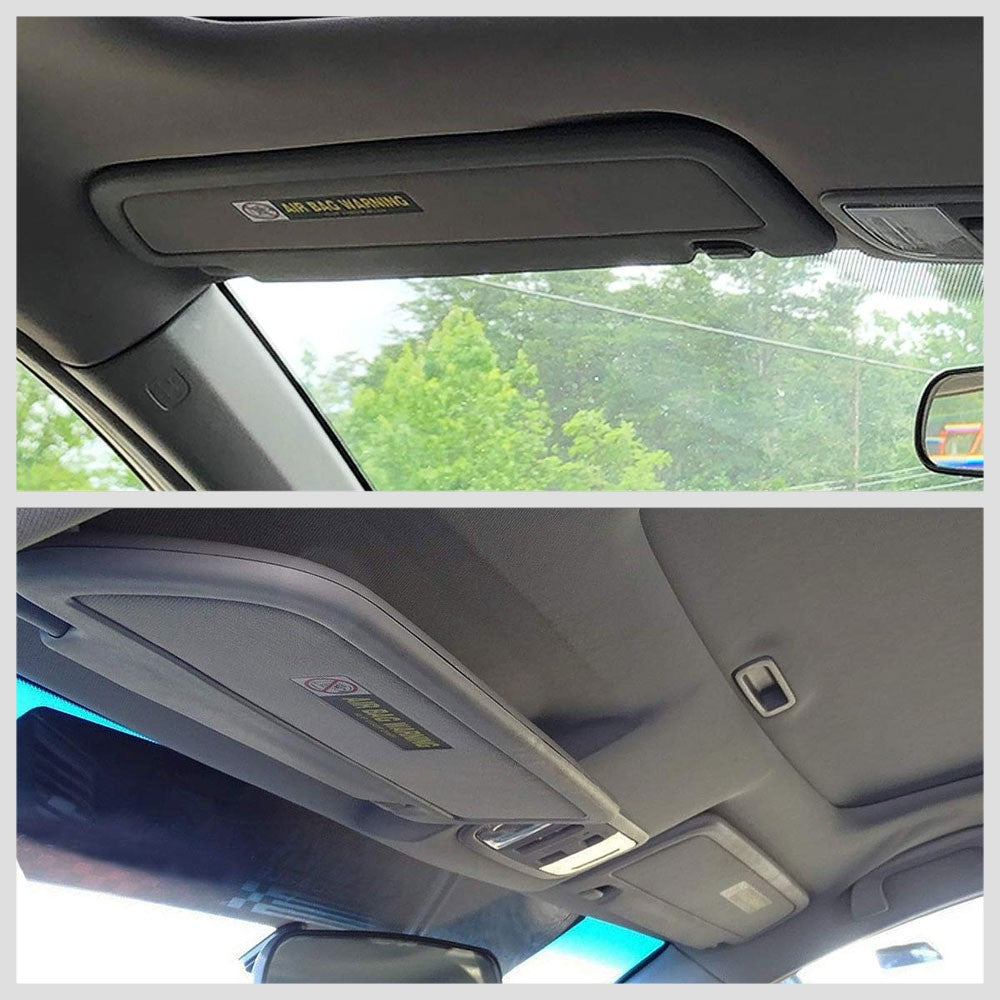 Dark Grey OE Factory Driver Sun Visor For 2006-2011 Honda Civic 1.3L/1.8L/2.0L-Consoles & Parts-BuildFastCar