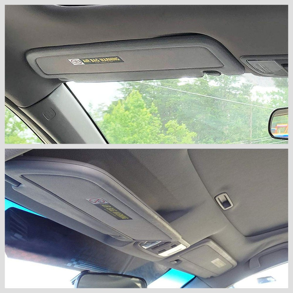 Grey Vinyl OE Factory Driver Sun Visor For 2006-2011 Honda Civic 1.3L/1.8L/2.0L-Consoles & Parts-BuildFastCar
