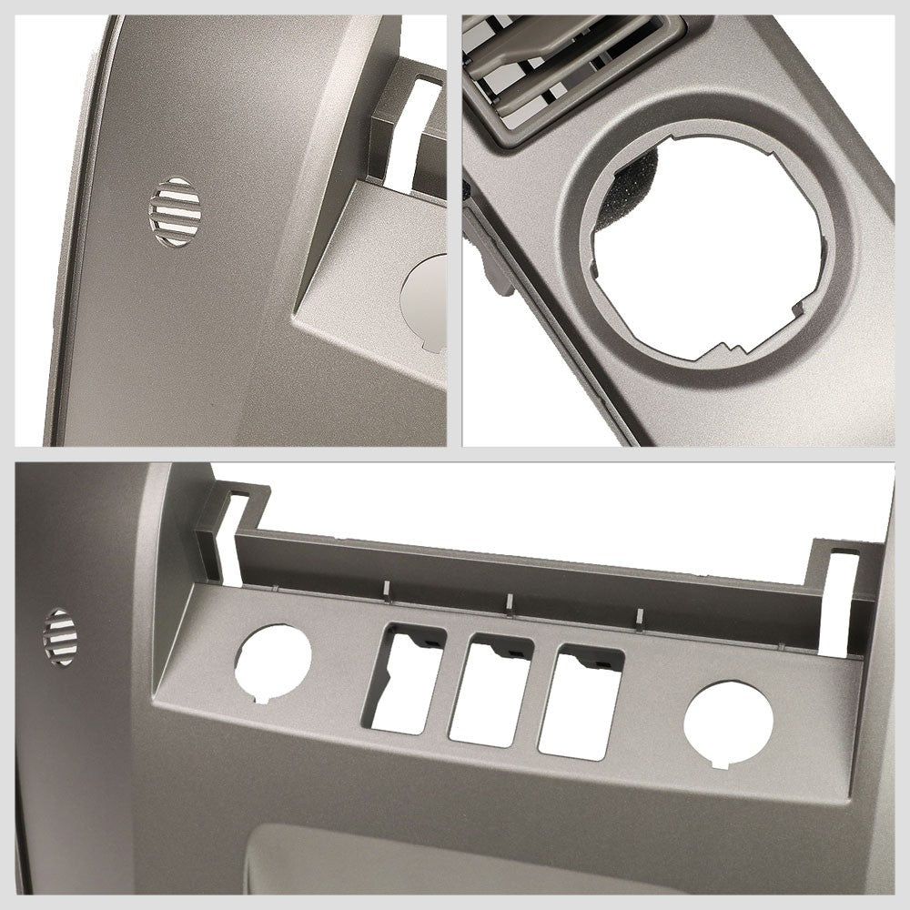 Grey OE Style Center Console Dash Radio Bezel AC Vent For 04-06 Titan No Speaker