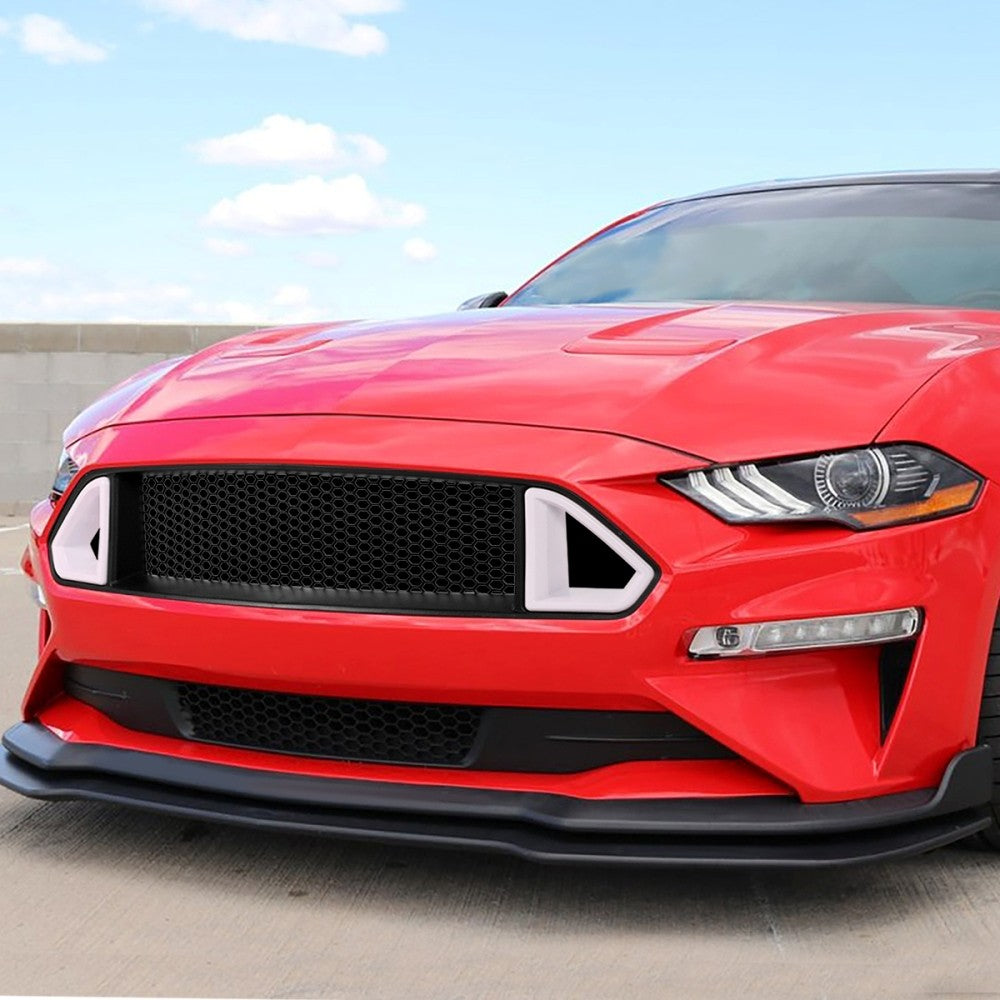 Black Honeycomb Mesh/LED DRL Front Upper Grille 18-20 Mustang BFC-FGR-TY-0149