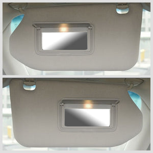 OE Style Driver & Passenger Grey Sun Visor w/Vanity Light For 13-19 Pathfinder