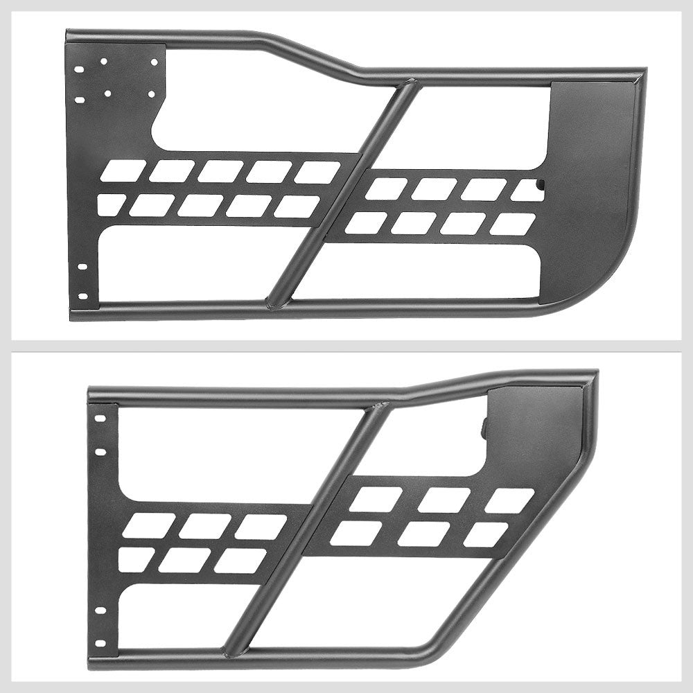 4PCS Textured Steel Tubular Safari Offroad Trail Door For 07-18 Jeep Wrangler JK