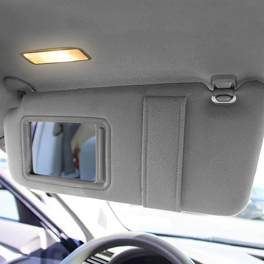 OE Style Left (Driver Side) Grey Sun Visor w/Vanity Light For 07-11 Toyota Camry