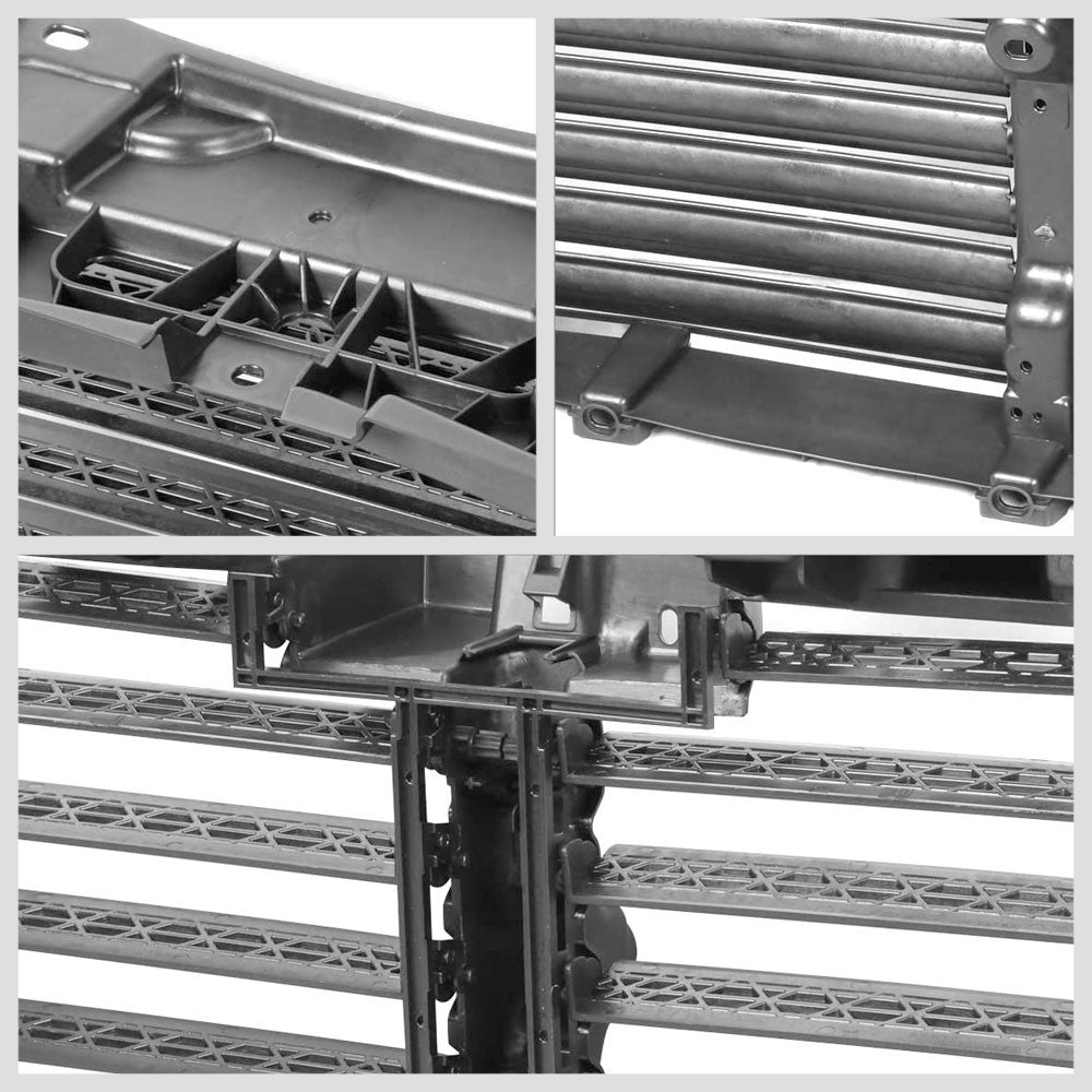 Radiator Shutter Assembly Air Control Grille For 15-17 F-150 2.7L/3.5L/5.0L