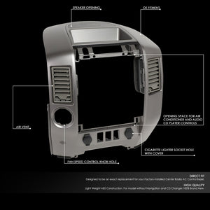 Front Grey Center Console Speaker Dash Bezel For 04-06 Nissan Titan Armada SE XE