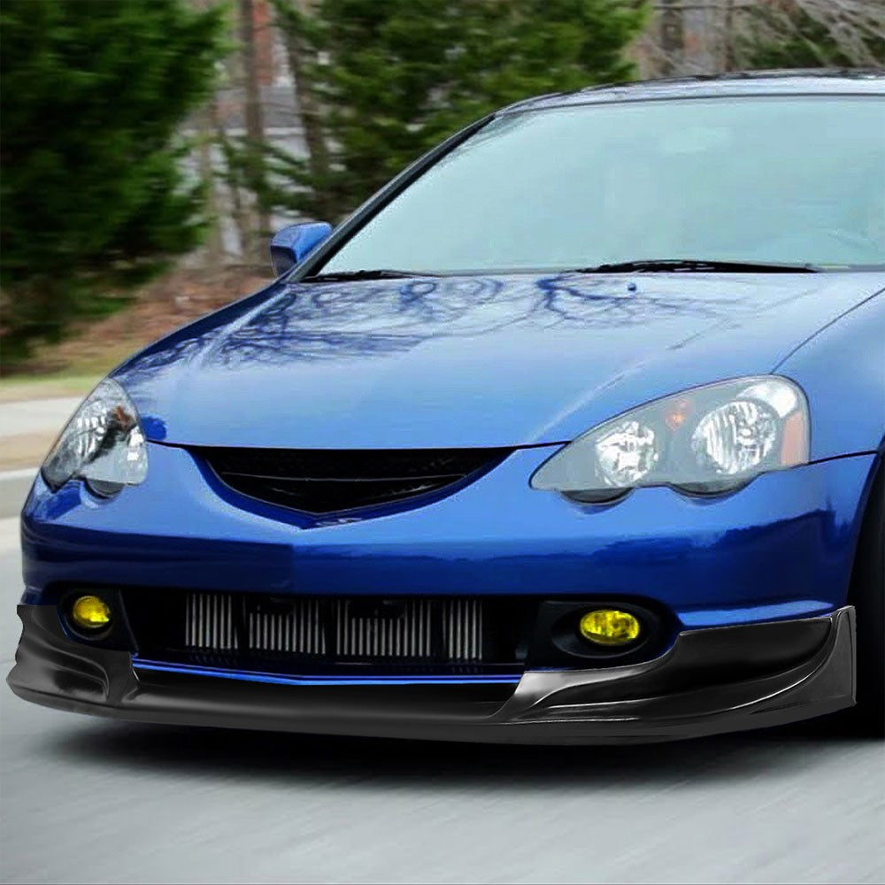 [Matte Black] C-West Style Front Bumper Lip Guard Body Kit For 02-04 Acura RSX