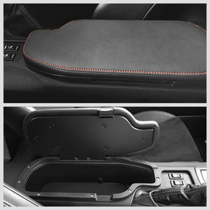 Front Blac/Red Flip Up Center Console Lid Kit Assembly For 13-20 FRS/BRZ/86 Gen1