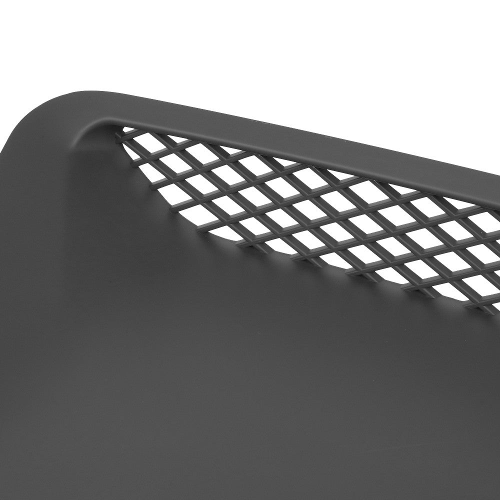 Black Matte Front Diamond Mesh Hood Scoop Vent Insert For 04-05 Ram 1500 SRT-10
