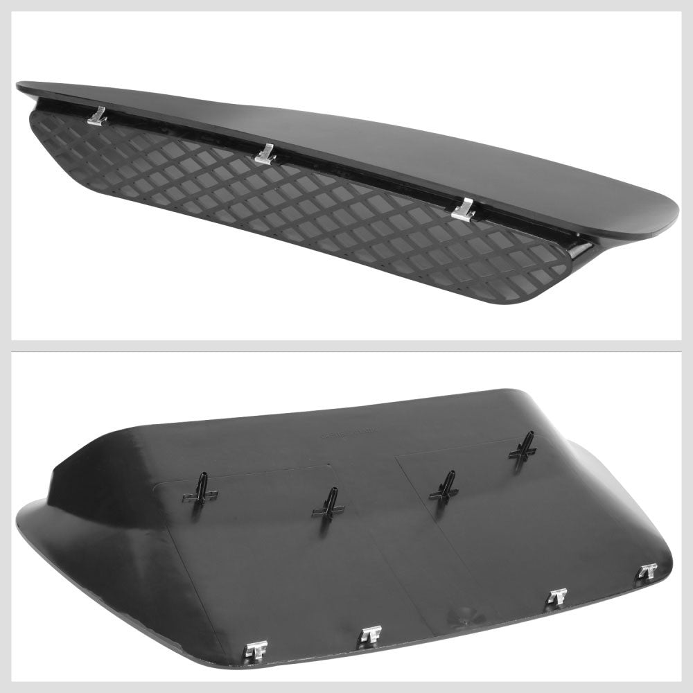 Black Matte Front Diamond Mesh Hood Scoop Vent Insert For 04-05 Ram 1500 SRT-10