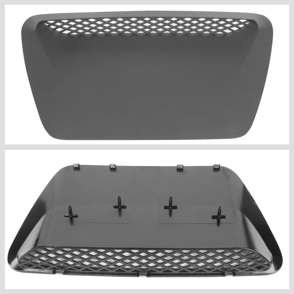 Black Matte Front Diamond Mesh Hood Scoop Vent Insert For 04-05 Ram 1500 SRT-10