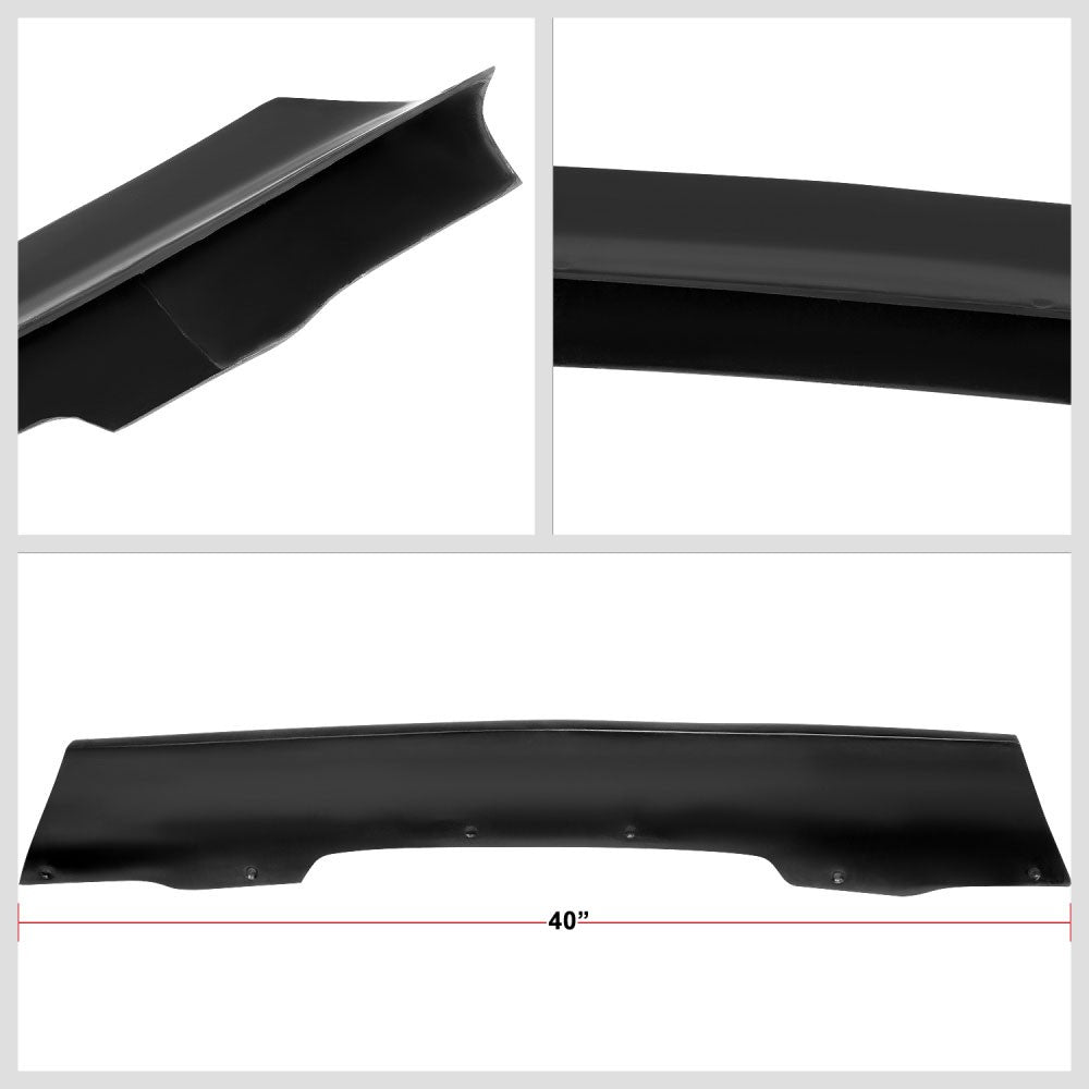 Black Unpainted Duckbill Style Trunk Lip Spoiler Wing For 90-97 Mazda MX-5 Miata
