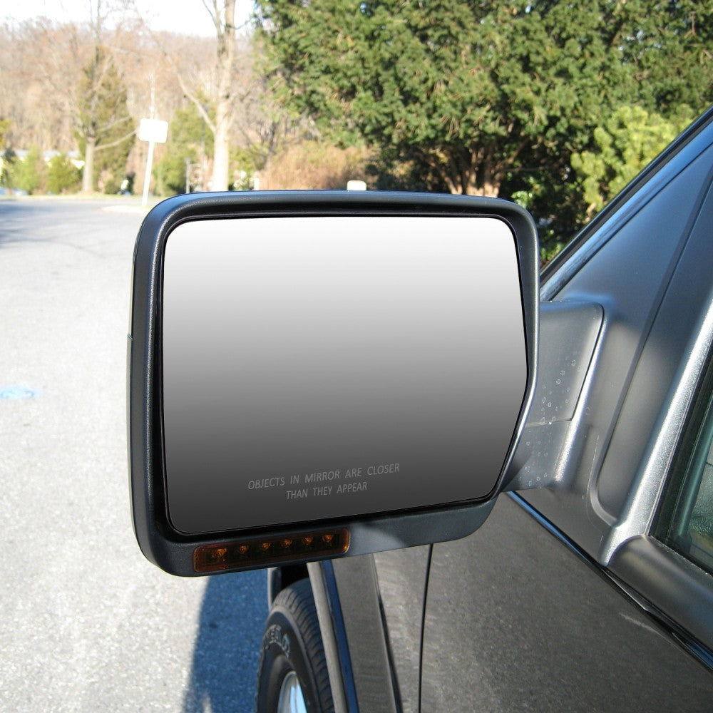 Drive Side (Left) OE Style Mirror Glass For 04-14 F-150/06-08 Mark LT (Manual)
