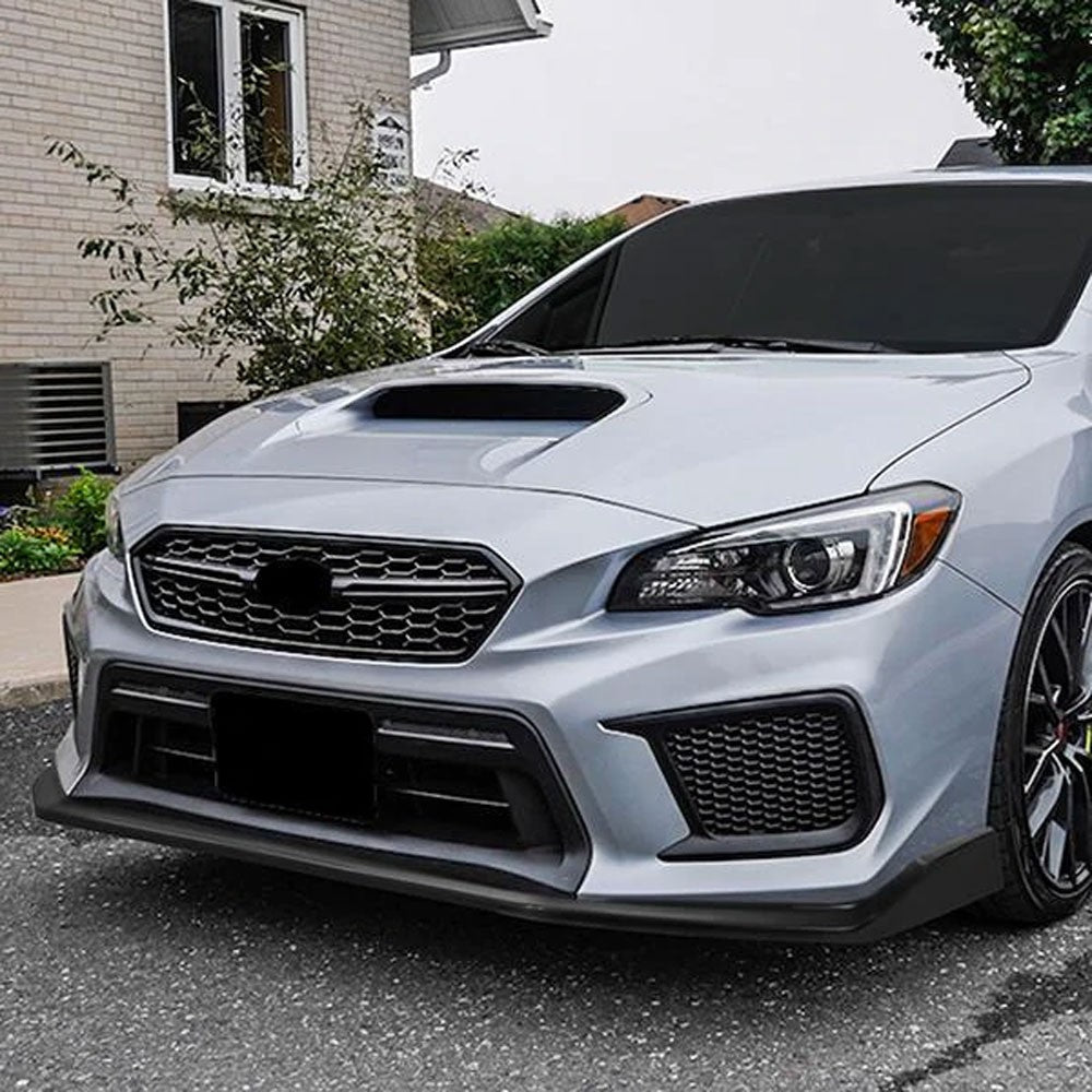 [Flat Black] CS-Style Front Bumper Lip Guard Body Kit For 18-20 Subaru WRX STI