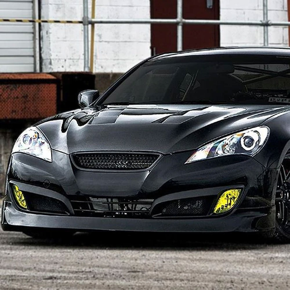 [Flat Black] MS-Style Front Bumper Lip Guard For 10-12 Hyundai Genesis Coupe