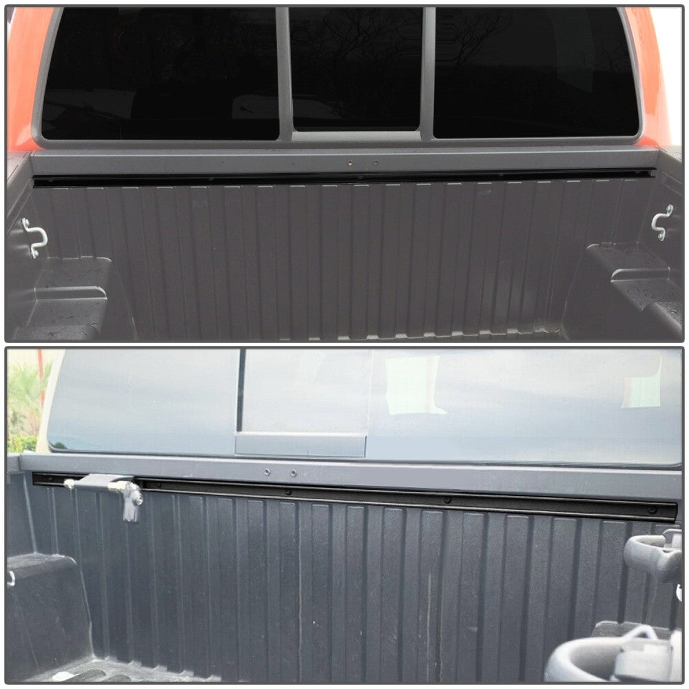 Black OE Style Rear Truck Bed Header Deck Rail For 16-22 Tacoma N300 3rd Gen
