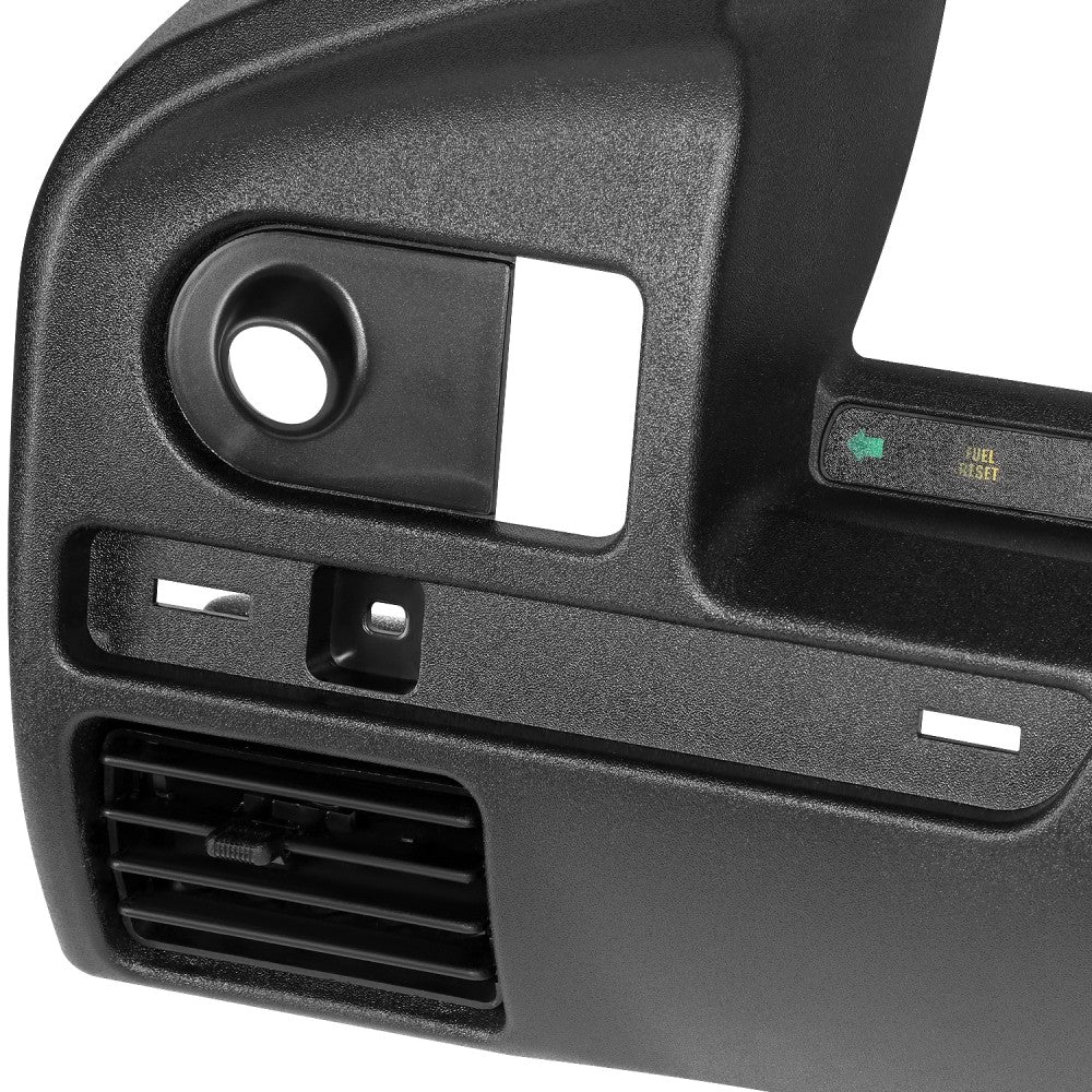 Front Black Gauge Cluster Dash Panel Dashboard Cover For 94-97 F-150 F-250 F-350