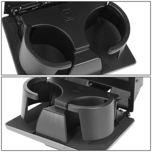 Black/Gray Front Center Dashboard Cup Holder Insert For 08-16 Ford Super Duty