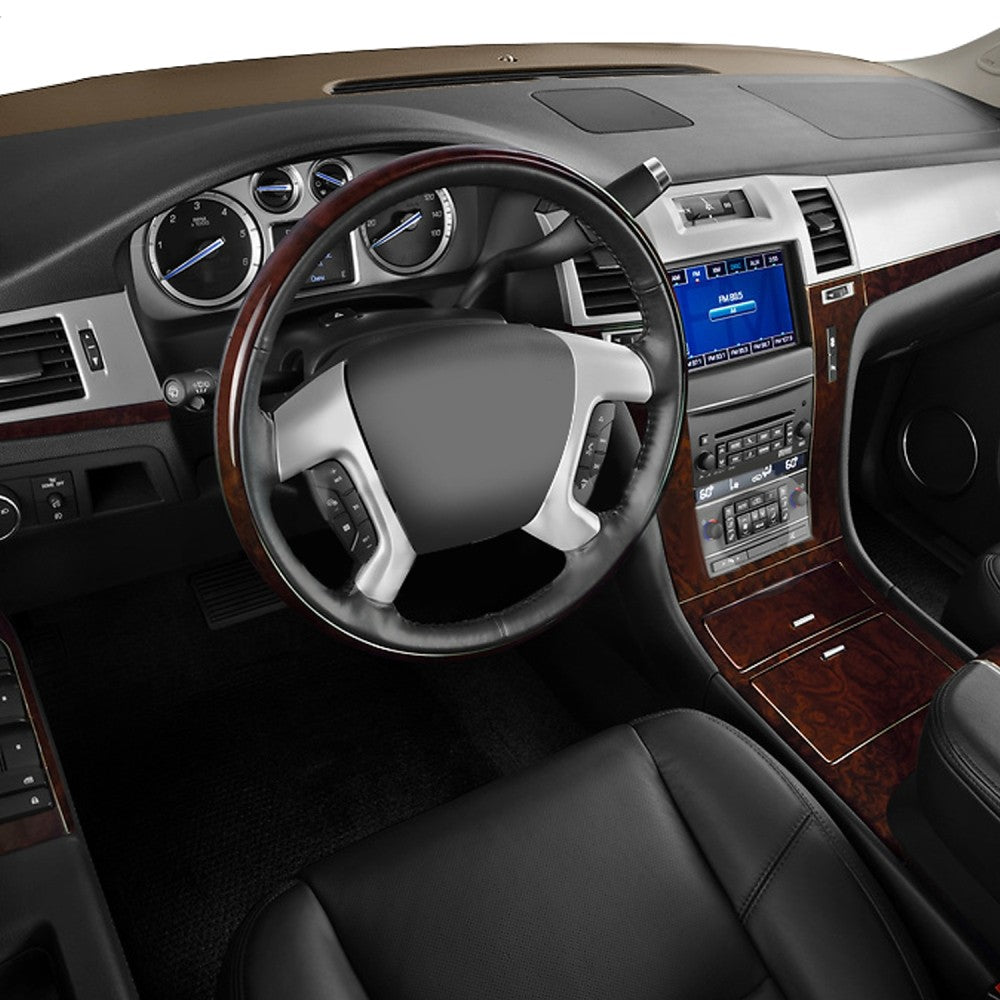 Front Dark Brown Vent Portion Dashboard Overlay Bezel For 07-14 Escalade ESV EXT