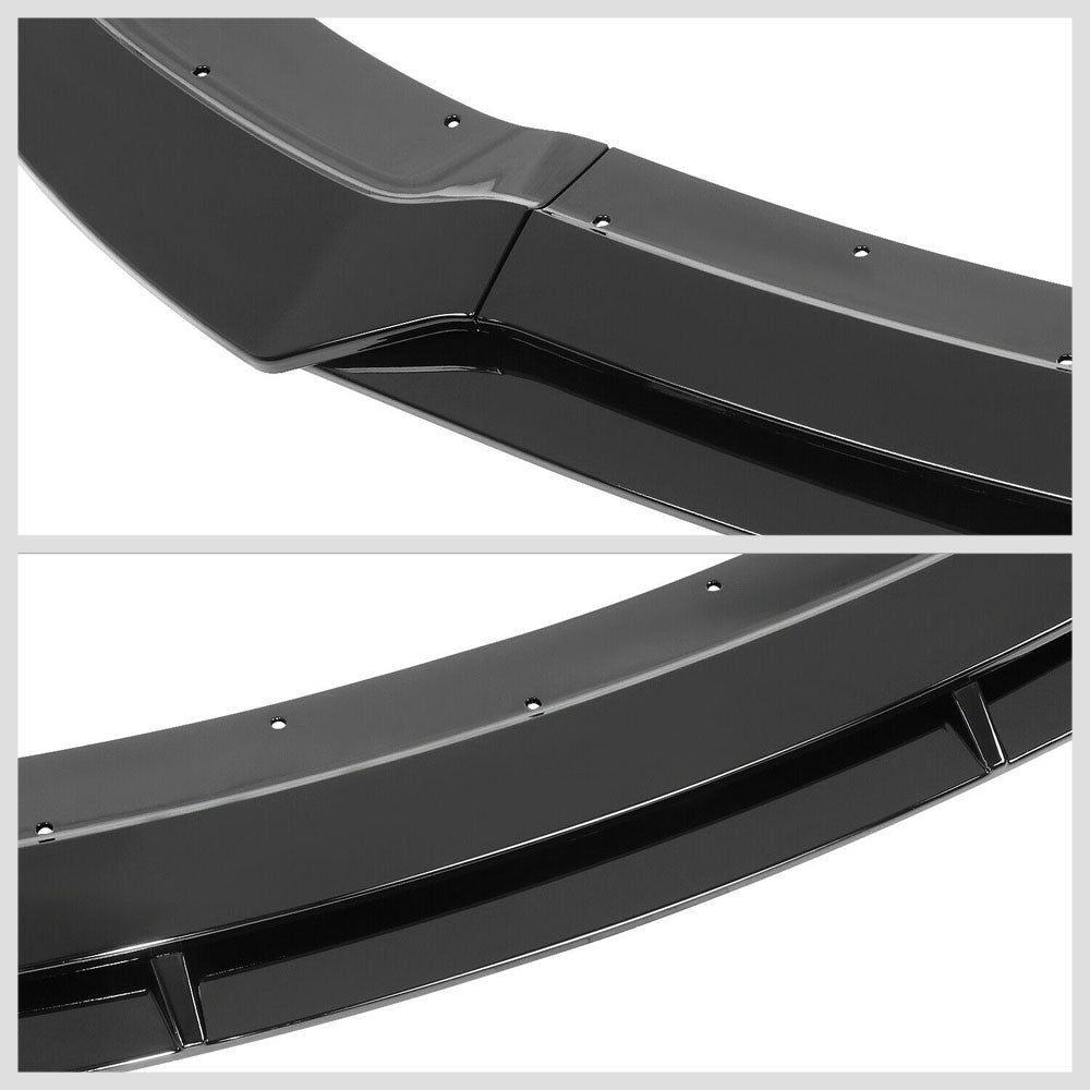 [Painted Gloss Black] Front Bumper Lip Guard V1 For 15-20 Dodge Charger SRT LD