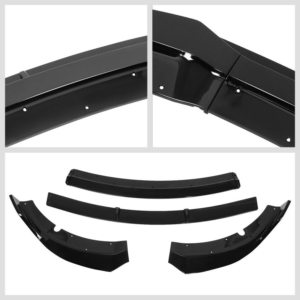 [Painted Gloss Black] Front Bumper Lip Guard V1 For 15-20 Dodge Charger SRT LD