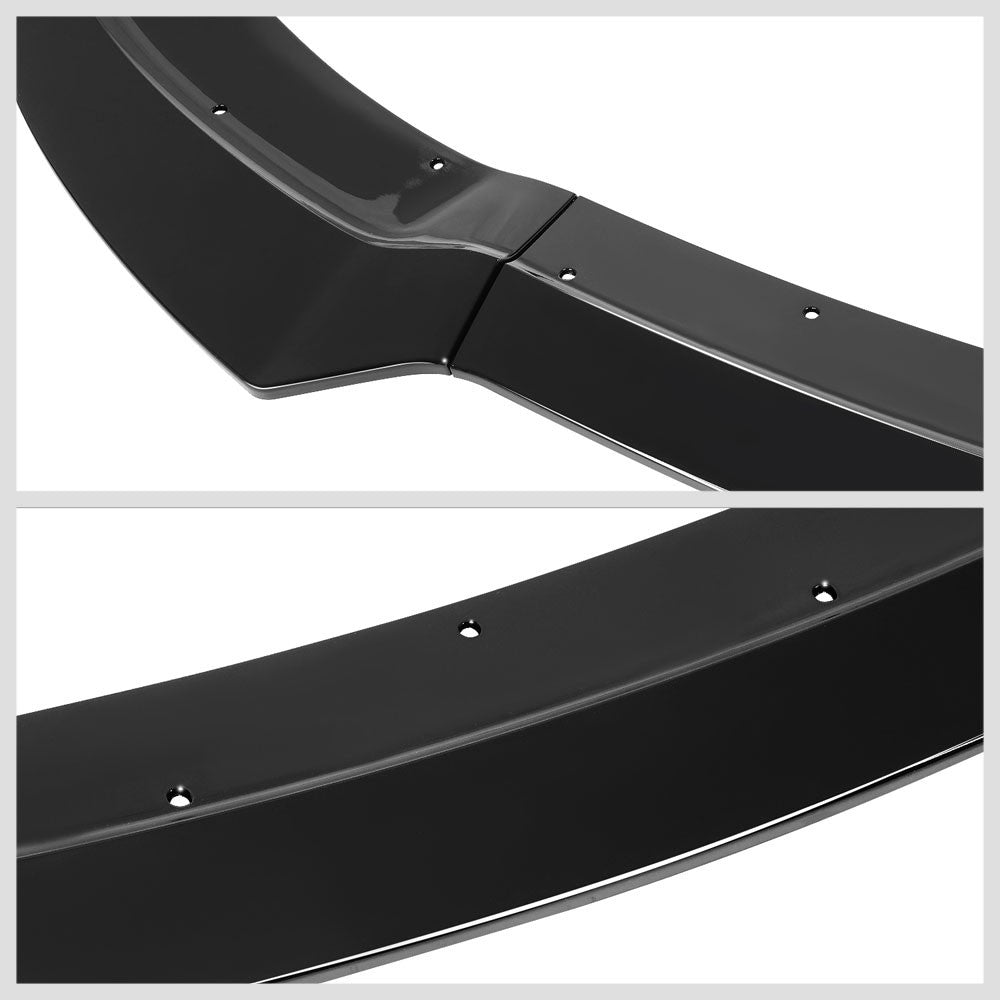[Painted Gloss Black] 3PC Front Bumper Lip Guard For 15-20 Dodge Charger SRT LD