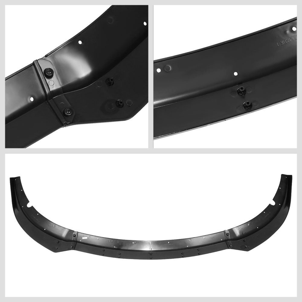 [Painted Gloss Black] 3PC Front Bumper Lip Guard For 15-20 Dodge Charger SRT LD
