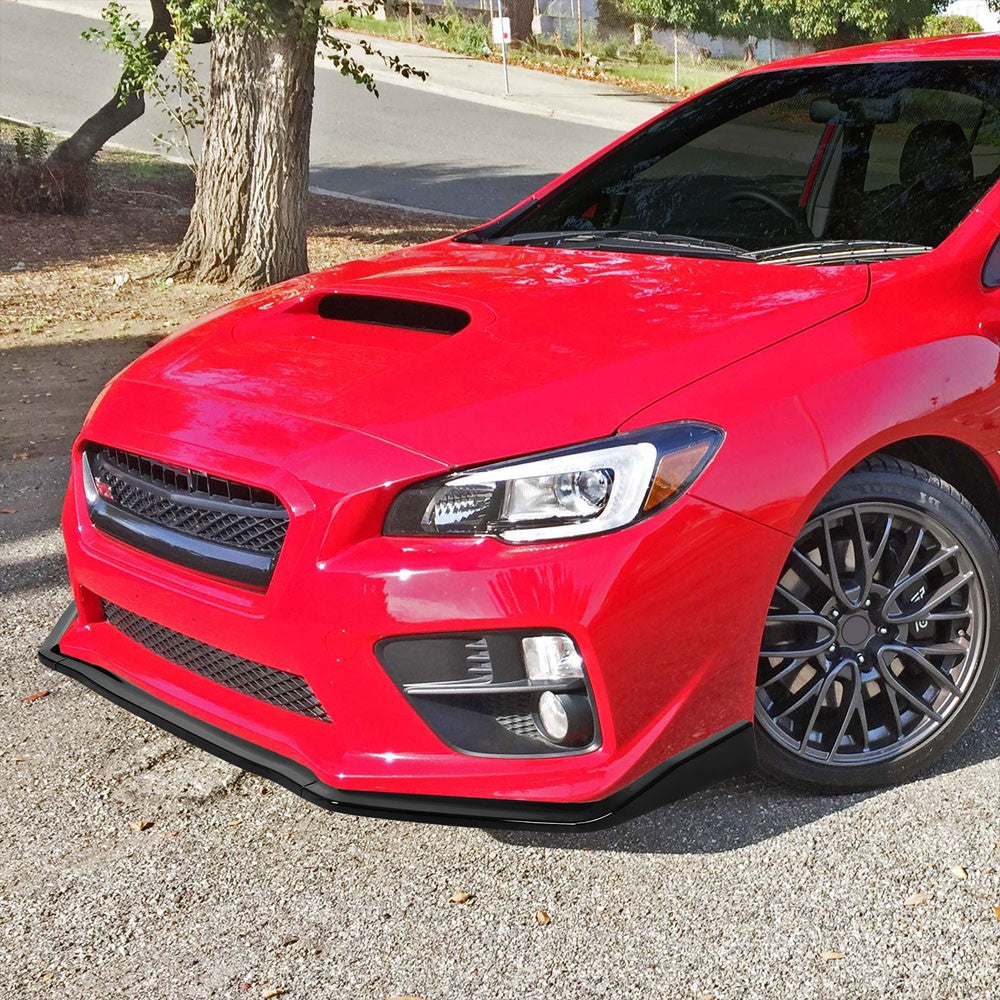 [Painted Gloss Black] CS-Style Front Bumper Lip Guard For 15-20 Subaru WRX STI