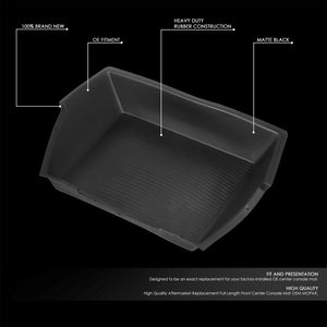 Front Black OE Style Center Console Mat Pad Replacement For 15-19 Ram 1500 2500