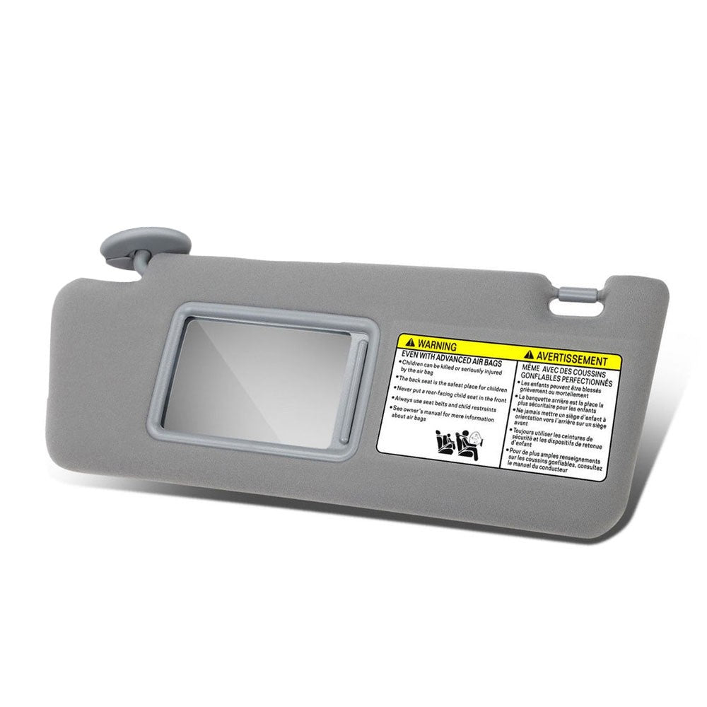 Grey Drive Side (Left) Sun Visor Sunshade 05-15 Tacoma Double Cab BFC-SVR-TY-0240