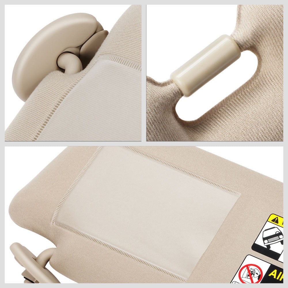 Beige Drive Side (Left) OE Style Sun Visor Sunshade For 05-15 Tacoma Double Cab