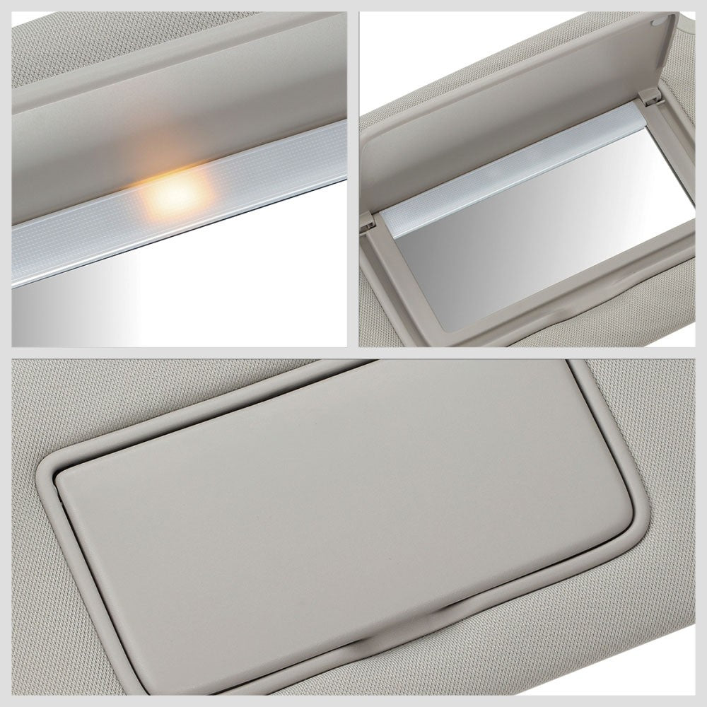 Gray Drive Side (Left) OE Style Sun Visor Sunshade For 13-18 Nissan Altima L33