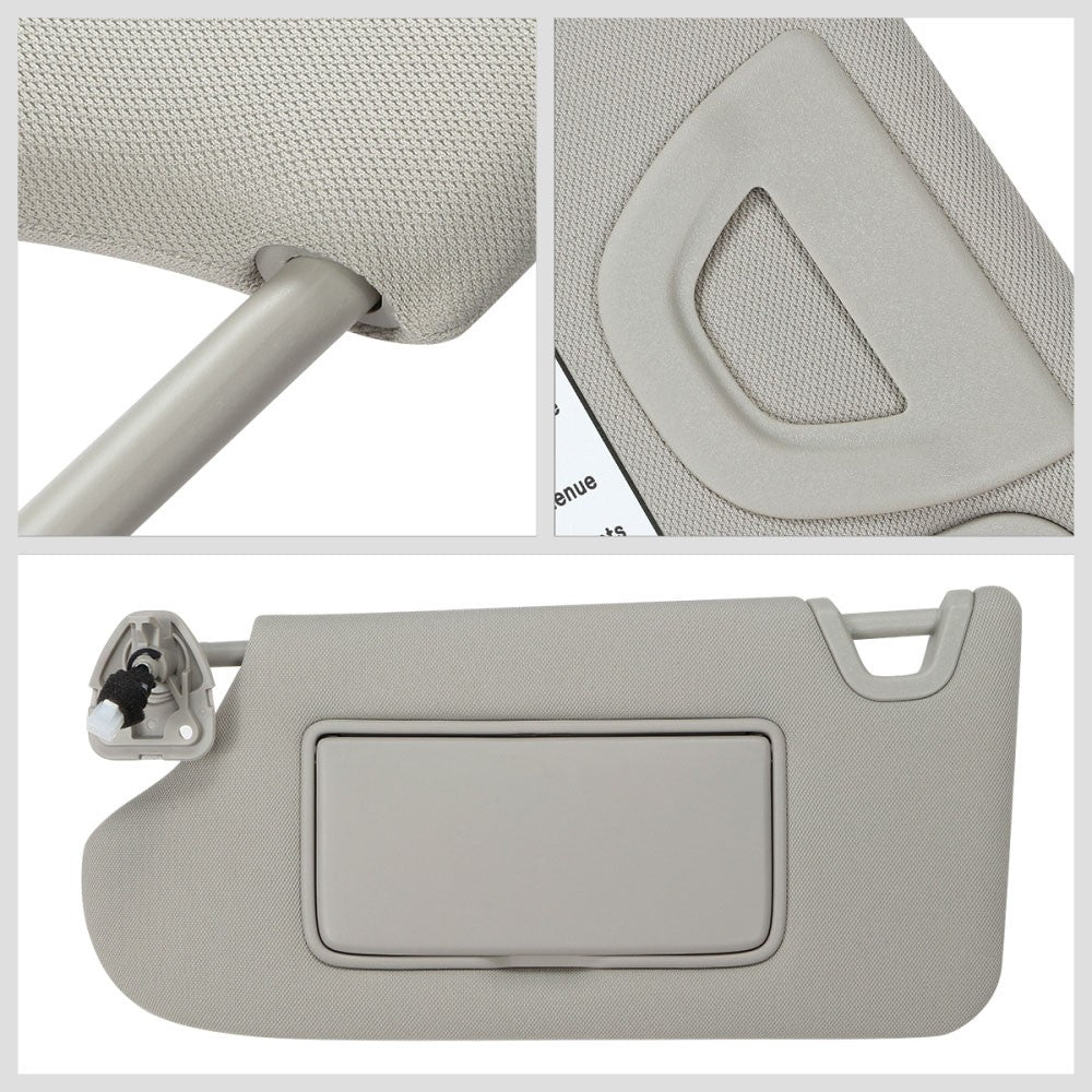 Gray Drive Side (Left) OE Style Sun Visor Sunshade For 13-18 Nissan Altima L33