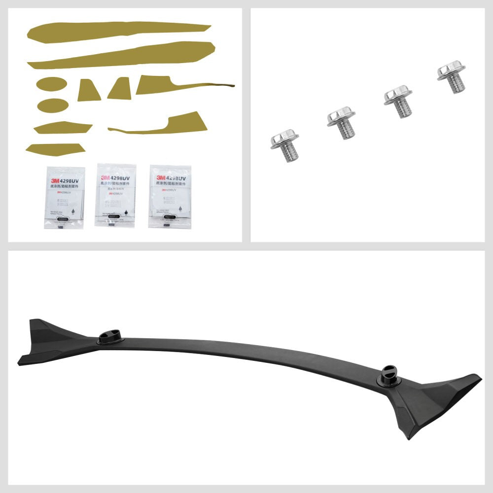 Black Matte 3PC Style Spoiler with Side Panel Body Kit 17+ Tesla Model 3 BFC-RESPL-TY-0258
