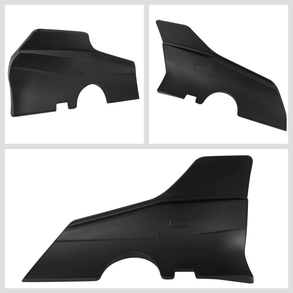 Rear Left+Right Black Matte Door Side Skirt Panel Splitter 17+ Tesla Model 3 BFC-SDSK-TY-0259