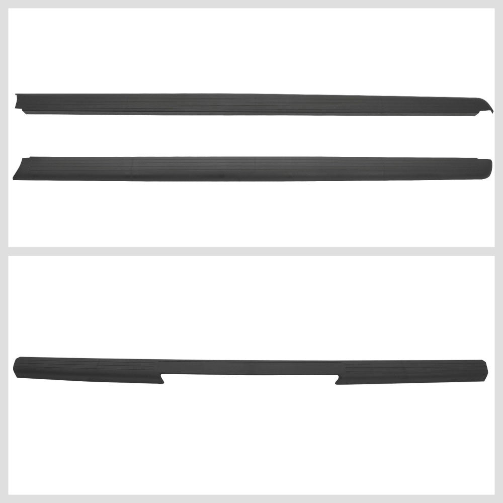 3PCs Black Gloss Tailgate Truck Bed Cap 05-14 Frontier King Cab 73.3" D40 BFC-TKBCAP-TY-0261