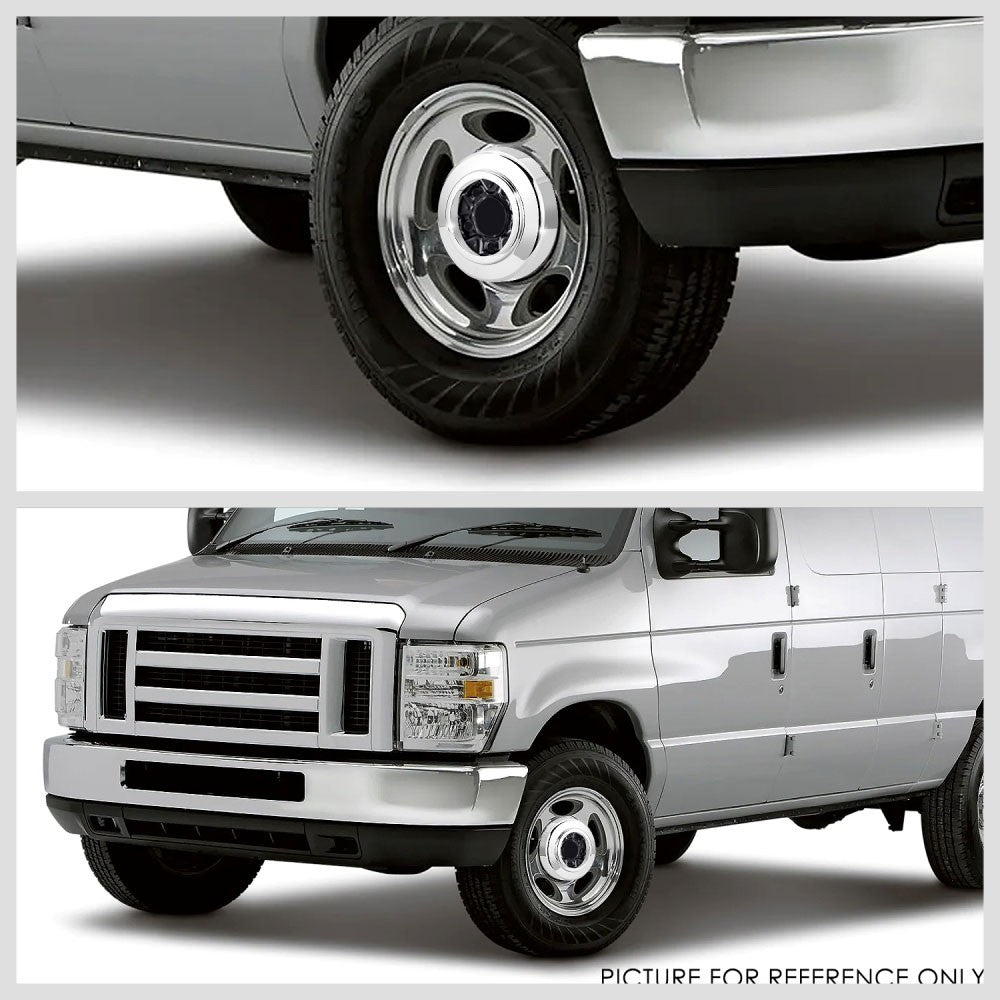 1x Push-On Factory Style Chrome Wheel Rim Cap 8"x2.5" 95+ Ford E-Series 16x7 BFC-WRC-TY-0262