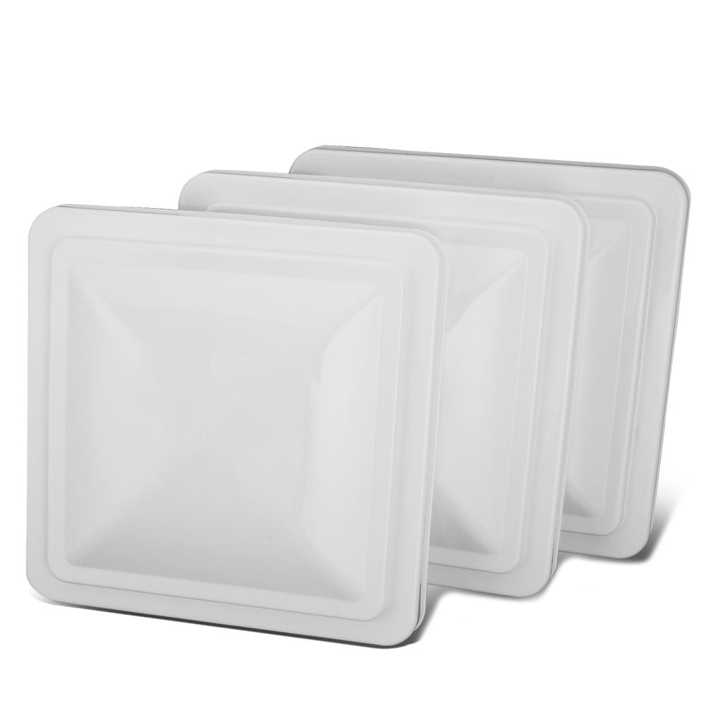 3PCs White 14" X 14" Roof Top Ventline Vent Lids RV Camper Cargo Trailer BFC-RFV-TY-0268