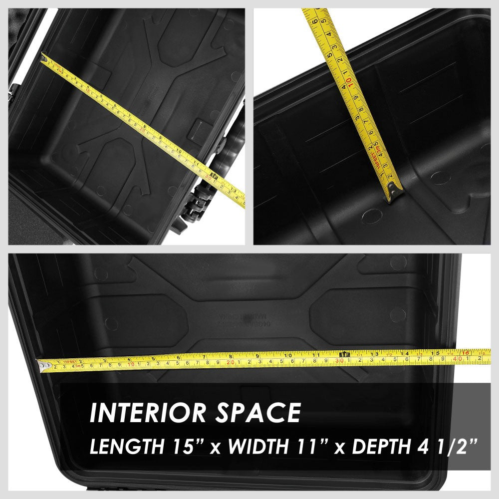 Heavy Duty IP65 Water/Dust Proof Storage Case w/Foam Insert 15" x 11" x 4.5" BFC-SCASE-TY-0273