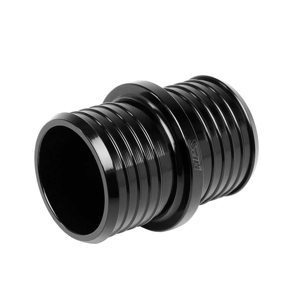HPS 1-3/8" (35mm) Black Billet 6061 Aluminum Joiner Hose Union Connector