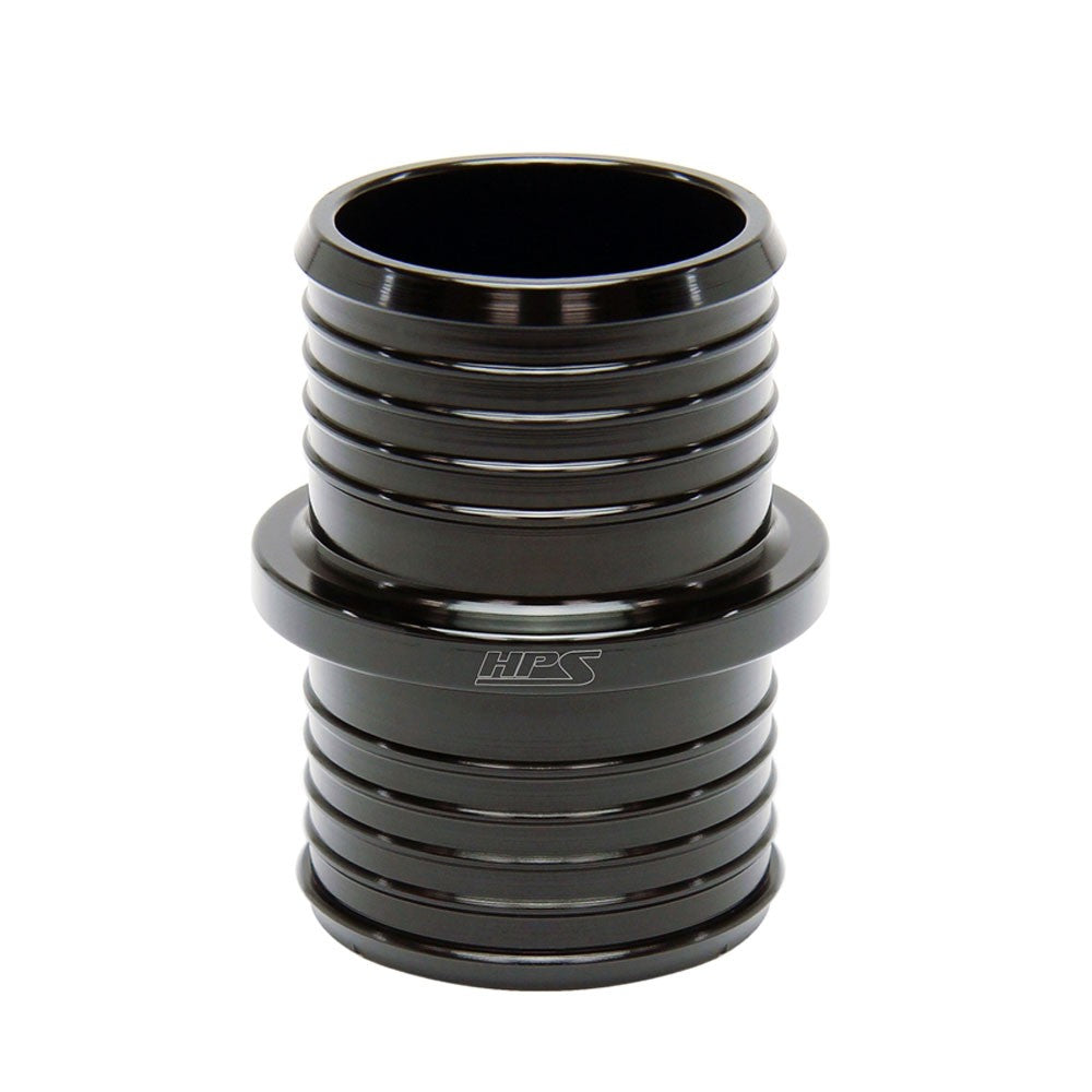 HPS 1-3/8" (35mm) Black Billet 6061 Aluminum Joiner Hose Union Connector