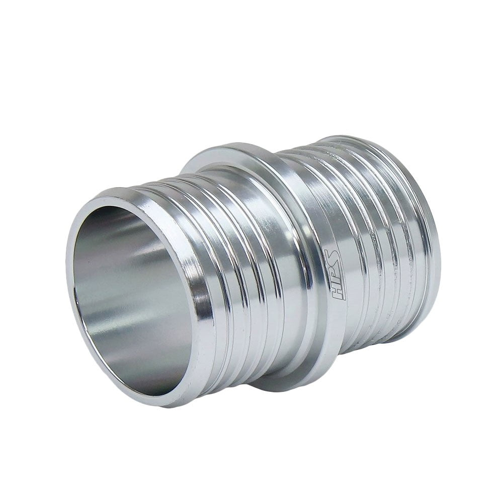 HPS 1/2" (13mm) Silver Billet 6061 Aluminum Joiner Hose Union Connector