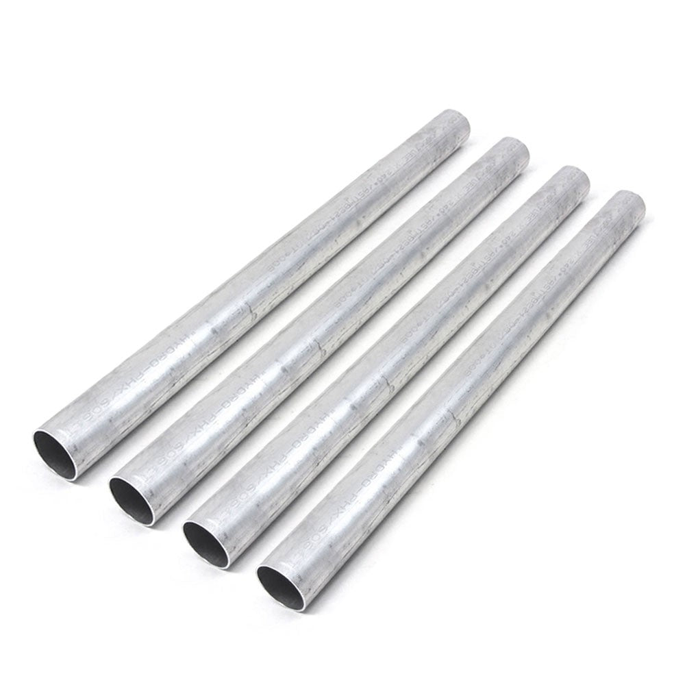 HPS 4PCS Aluminum Straight Tubing 3-1/8&quot; (80mm) OD 2&#39; Length 16 Gauge AST-2F-312-URQTY-4