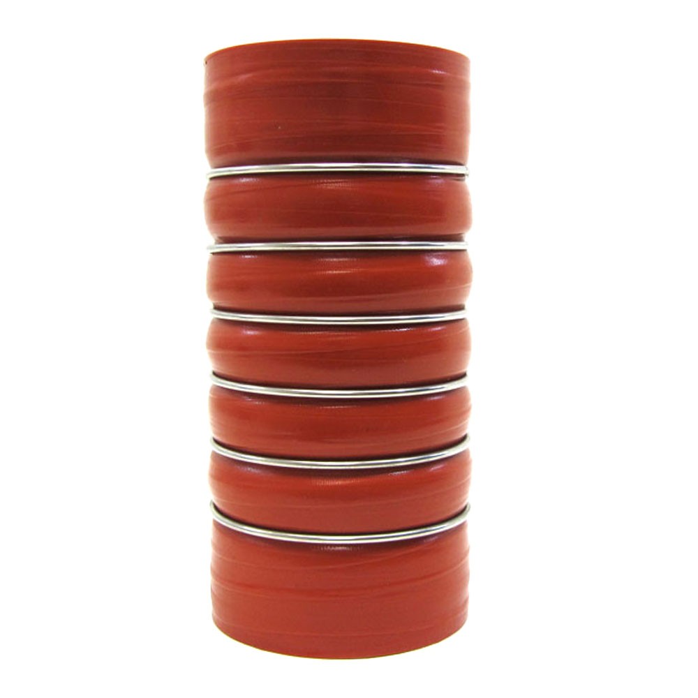 HPS Orange 3.50" (89mm) 4-ply Silicone Charge Air Cooler CAC Coupler Hose 8"-Performance-BuildFastCar