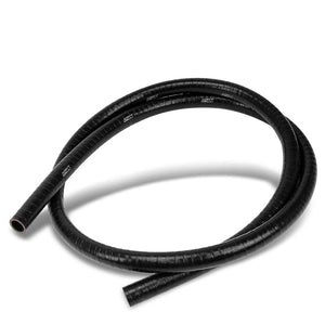 HPS 3/8" (9.5mm) FKM Lined Oil Resistant Hose FKM-7F-038-BLK (7 Feet Length Black 1-Ply Reinforced Polyester Silicone)-Universal Hose-BuildFastCar
