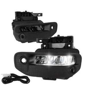 Smoked Lens LED Front Bumper Fog Light Lamps 19-22 Ram 1500 DT 5th BFC-FOLK-350-SM