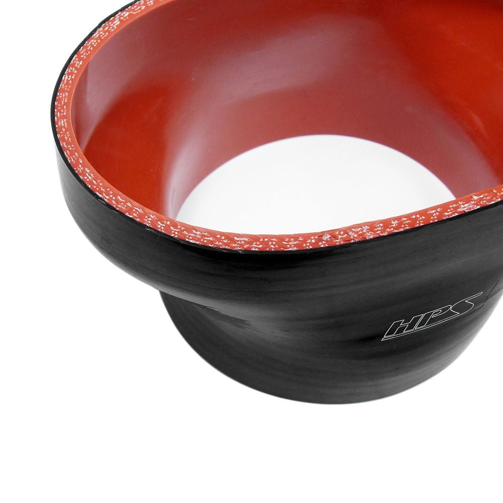 HPS Silicone Black Oval/Round Hose (Mustang GT 55mm Throttle Body to 3.50" Tube)