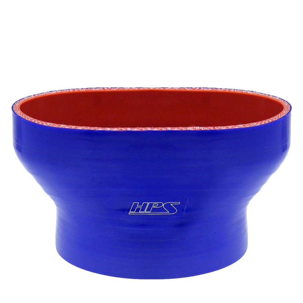 HPS Blue Oval to Round Hose Coupler (60mm Throttle Body to 3.25" Tube) FOH-60-325-BLUE