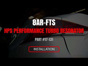 HPS Polish Aluminum Turbo Resonator Tube For 16+ Lexus GS/IS/NX/RC 2.0T 8AR-FTS