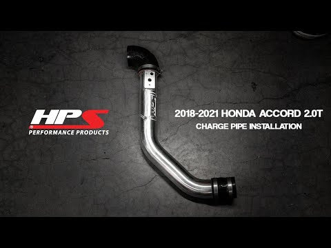 HPS Polish Intercooler Charge Pipe Kit Cold Side (Upper ONLY) For 19-24 Acura RDX / 18-22 Honda Accord 2.0L Turbo